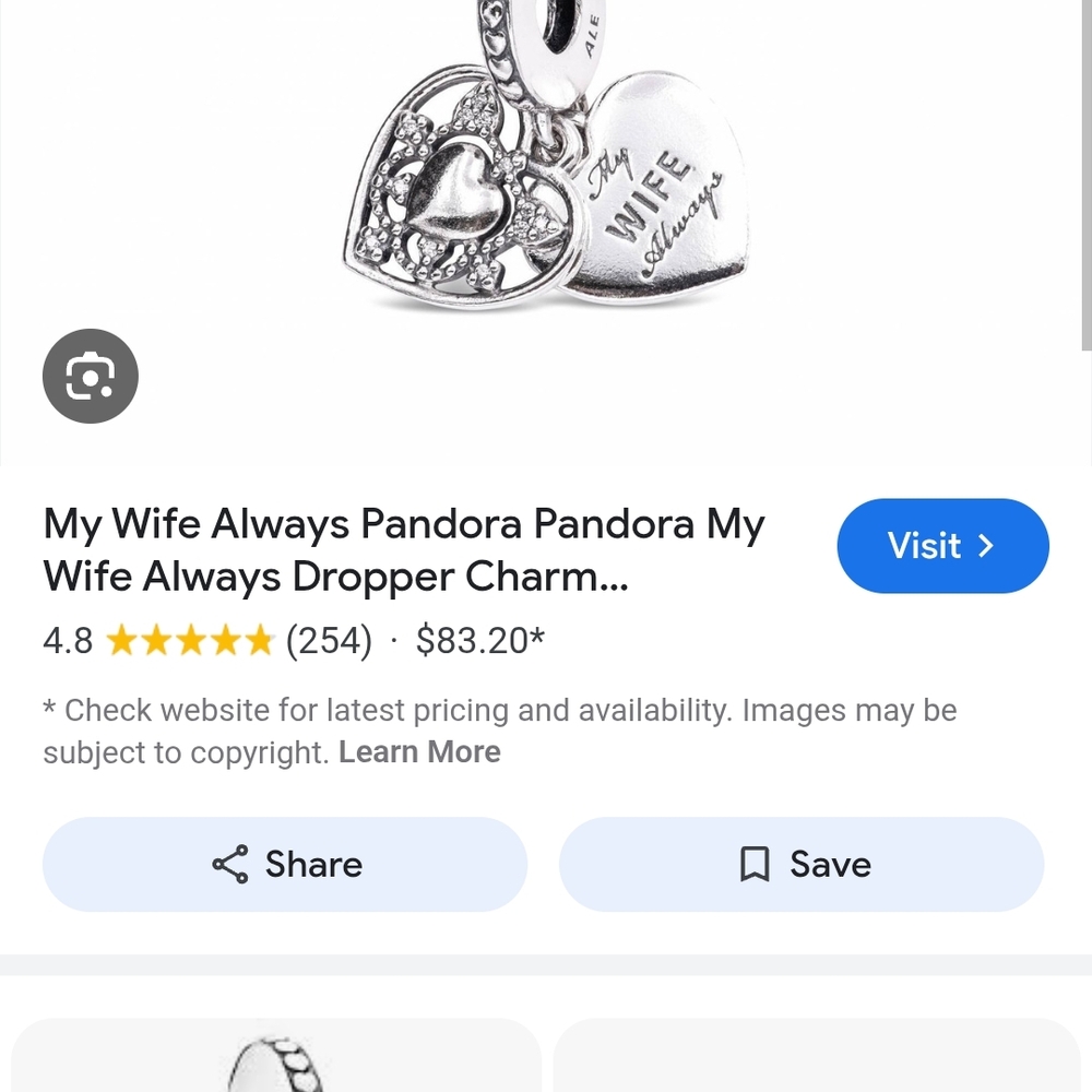 Pandora My Wife Always Charm